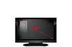 Props America--22" Fake Prop TV, 22" Faux TV Props, 22" Dummy TV Replicas for Model Homes.